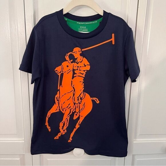Polo Ralph Lauren Short Sleeve Large Polo Player and Pony Performance Tee Size 7 - Picture 1 of 8